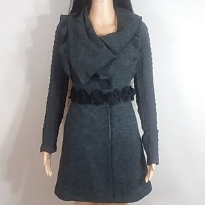🌹Anthropology Lulumari Gray Knitted Coat Size S
